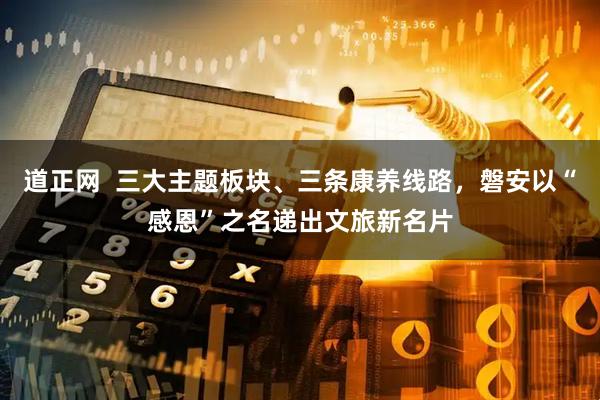 道正网  三大主题板块、三条康养线路，磐安以“感恩”之名递出文旅新名片