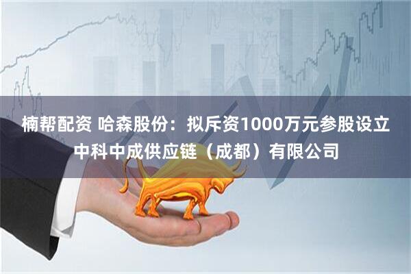 楠帮配资 哈森股份：拟斥资1000万元参股设立中科中成供应链（成都）有限公司